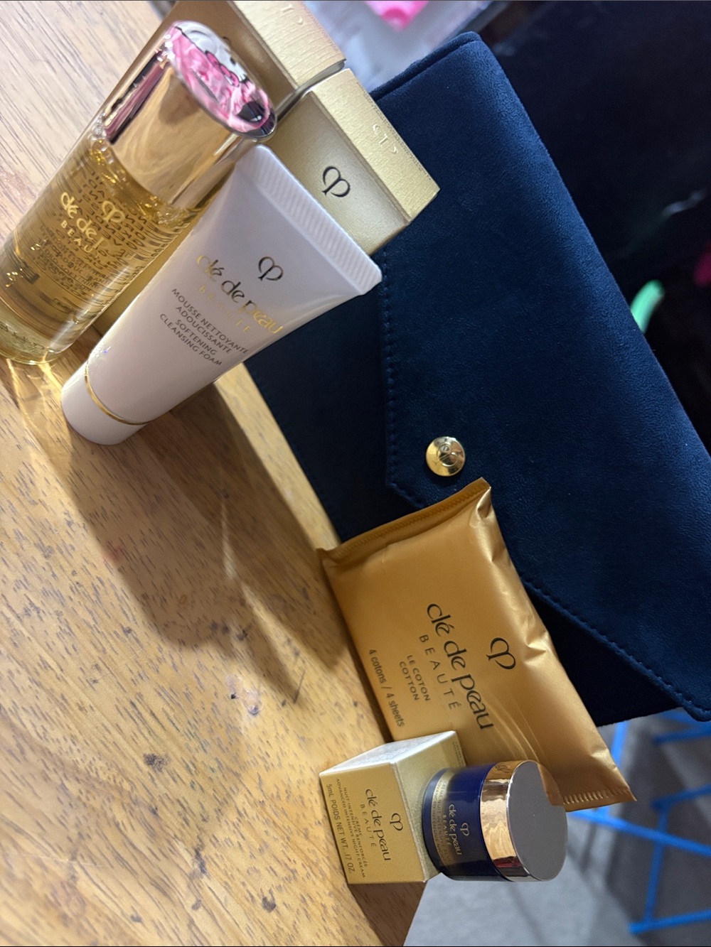 New Cle de peau skincare bundle and pouch